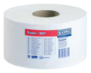 Tualetes paprs Grite Super 180T, 2 sli, balts